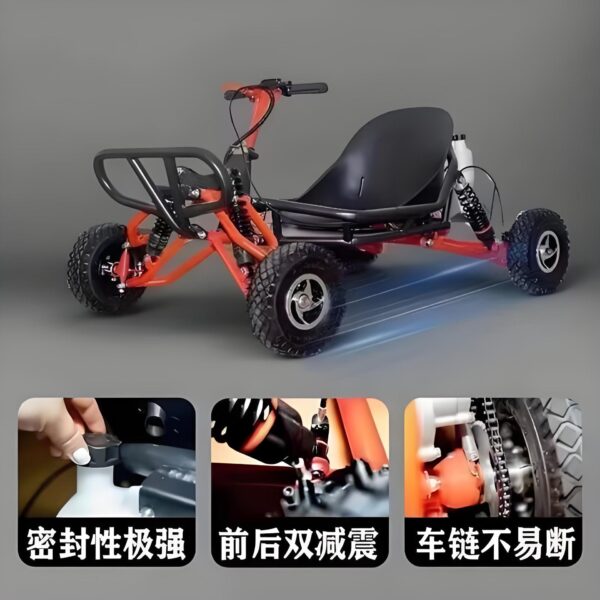 Electrib Off-Road Go-Kart, Model: Off-Road X1, 2000W, 60V, 40Ah, 45km/h, 80km, 10" Electric Drift Kart - Image 3