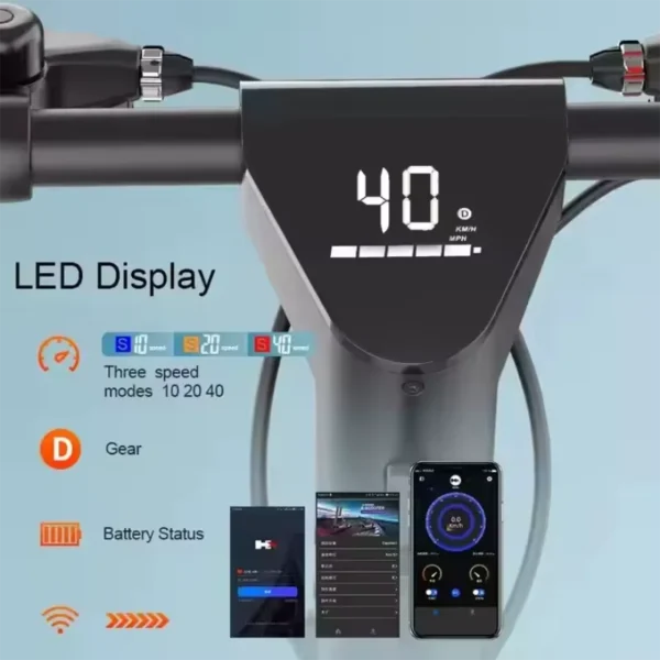 Kixin X9Plus 500W 36V 15.6Ah 40km/h 70km 10" Folding Electric Scooter - Image 3