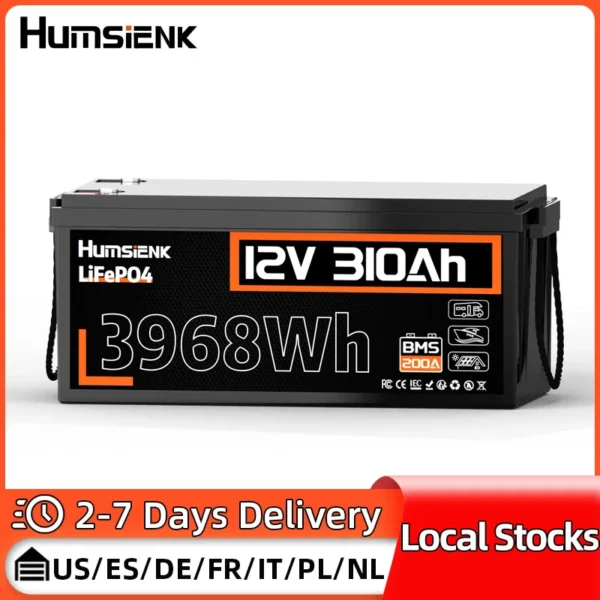 Humsienk 310Ah 12V LiFePO4 Battery