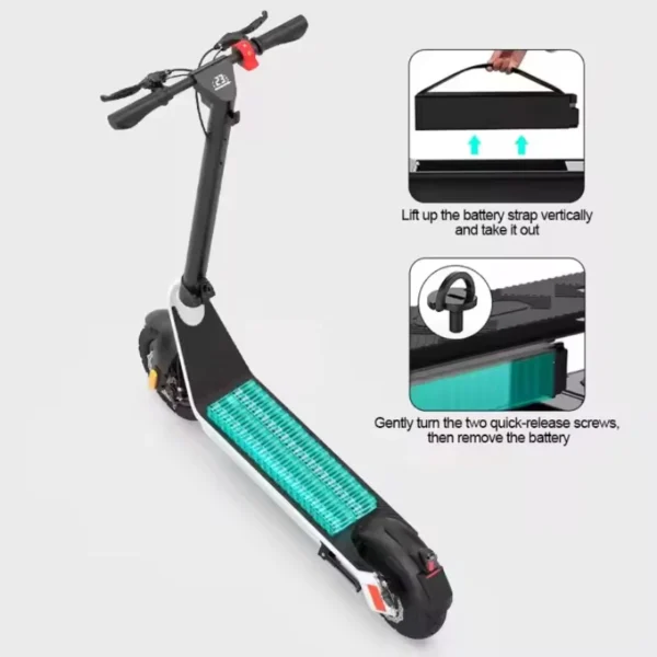Kixin X9Plus 500W 36V 15.6Ah 40km/h 70km 10" Folding Electric Scooter - Image 4
