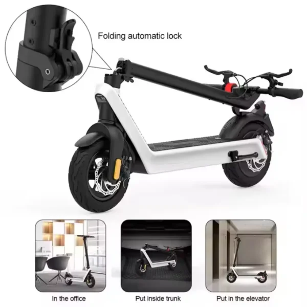 Kixin X9Plus 500W 36V 15.6Ah 40km/h 70km 10" Folding Electric Scooter - Image 6