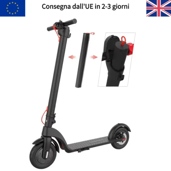 HX X7 350W 36V 5Ah 25km/h 15-60km 10" Foldable Electric Scooter