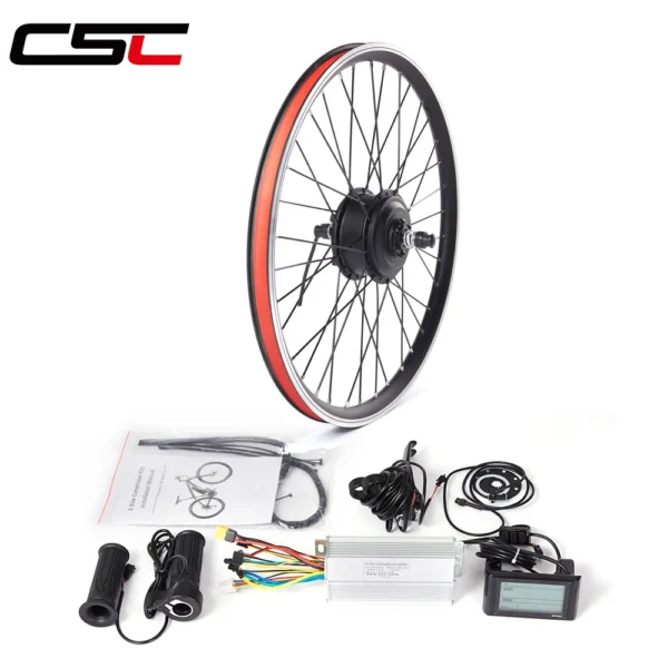 EBike Conversion Kit 36V 250W Front rear Wheel motor hub Brushless electric bicycle battery 36V 15AH for electric bike - Image 5