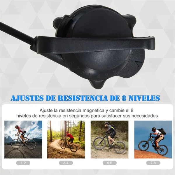 HOMCOM bicycle roller with adjustable resistance 8 levels 77x56x47,5 - Image 6
