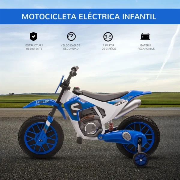HOMCOM electric motorcycle children + 3 years 12V 2 balance wheels plus 8 km/h - Image 3