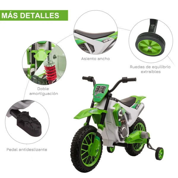 HOMCOM electric motorcycle children + 3 years 12V 2 balance wheels plus 8 km/h - Image 5