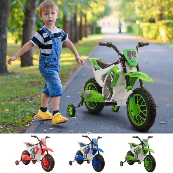 HOMCOM electric motorcycle children + 3 years 12V 2 balance wheels plus 8 km/h