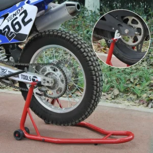 HOMCOM Caballete Trasero Moto Universal Elevador Soporte de Motocross Acero
