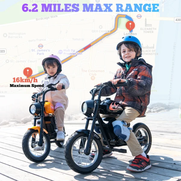 EVERCROSS TECH EV 08M 150W 8/16 km/h 10km 12" Children Electric Motorbike - Image 2