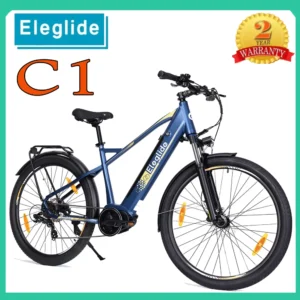 Eleglide C1 27.5" Adult Electric Bike 150km Range 250W Mid-Drive Motor 16V 14.5Ah Battery Electric Road Bikes Electric Bicycle