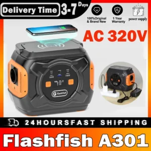 Flashfish A301 320W Portable Power Station 292Wh 80000mAh Backup portable Solar Generator For Outdoor Portable Camping Battery