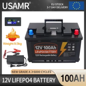 USAMR 100Ah 12V LiFePO4 Battery