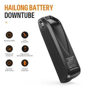 Hailong EBike Battery 36V 48V 52V 20Ah 24Ah Mountain Bicycle 18650 21700 Electric Bateria Pack for Bafang 1000W 750W 500W 250W