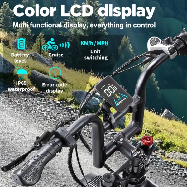 RANDRIDE YX20M Electric Bike 48V20AH Battery 2000W Dual Motor CST 20*4.0" Tire 52km/h Electric Bicycle Mountain off-road e bike - Image 4