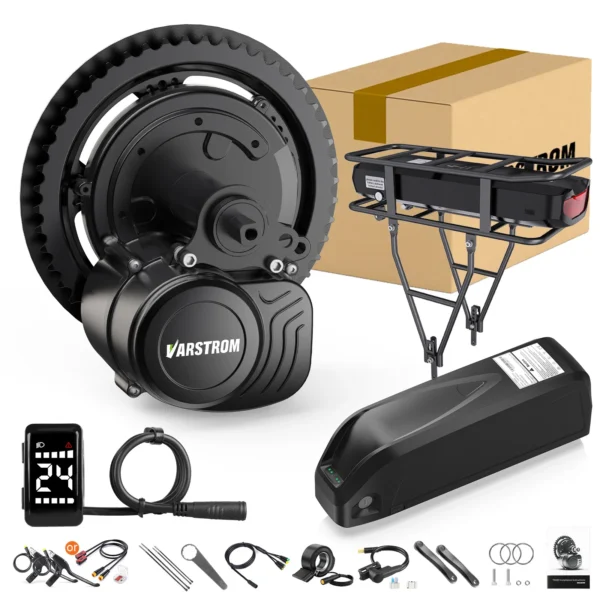 Tongsheng 750W 500W 250W Motor Kit TSDZ8 TSDZ2B Mid Drive Torque Sensor Engine Electric Bicycle Conversion Kit 13Ah 20Ah Battery