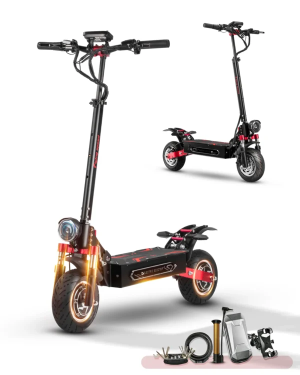 BOYUEDA Q7Pro Max Electric Scooter 3200W Dual Motor 52V28AH 110KM Long Mileage 70KM/H 10"Tire NFC App Control Foldable E-Scooter