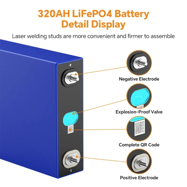 GaiaRay LF304 304Ah 3.2V LiFePO4 Battery Cells – Bild 3