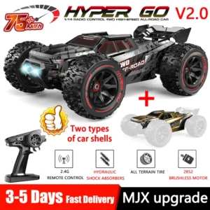Hyper Go MJX 14210 V2.0 1/14 RC Car 55KM/H High Speed Brushless 2.4G Remote Control 4WD Off-road Racing RC Truck Electric Toy