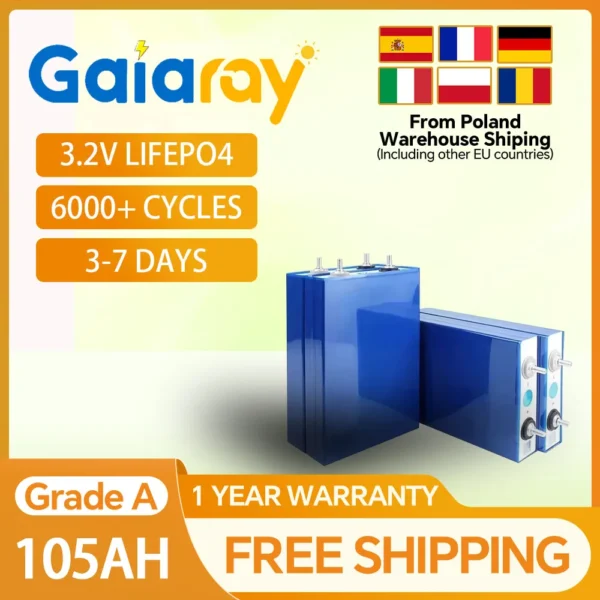 Gaiary EVE 3.2V 105AH Battery Cells