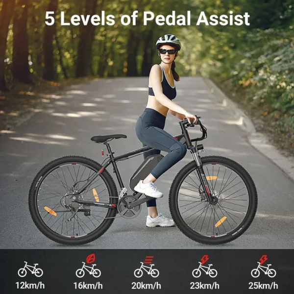 Eleglide M2 Electric Bikes 27.5" And 29" 250W Motor 36 V15AH 125km Range App Control Electric Bicycles Cheap Electric Bike - Pilt 4