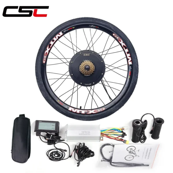 Electric bicycle Conversion Kit hub motor Wheel Brushless 48V 1000W 1500W bike Kit MTX SUNRINGLE e-bike
