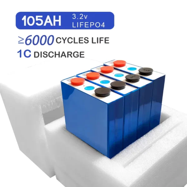 GaiaRay EVE 105Ah 3.2V LiFePO4 Battery Cells - obrazek 3