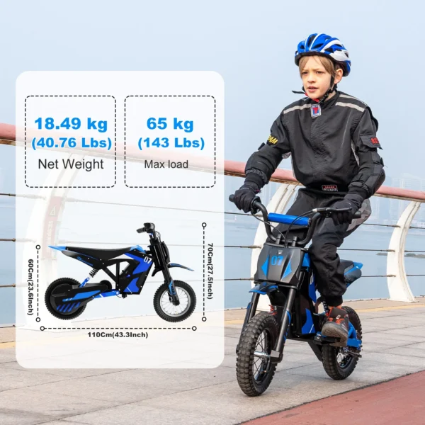 EVERCROSS TECH EV12M 300W 25 km/h 15 km,12" Children Electric Motorbike - Image 6