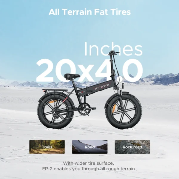 ENGWE EP-2 Pro 250W 48V 13Ah 30-50km/h >60km 20" Folding Electric Bicycle
