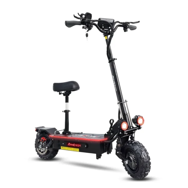Arwibon Q06Pro 5600W 60V 27Ah 55-75km/h 50-70km 11" Two-Wheel Electric Scooter - Image 2