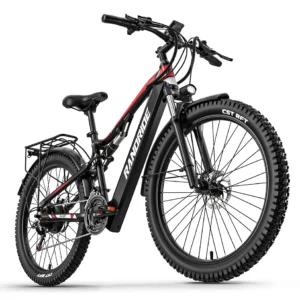 RANDRIDE YG90B Electric Bicycle 48V17Ah Battery 45km/h 27-speed 27.5“ CST Tire 1000W Powerful Motor E-bike Adult Electric Bike