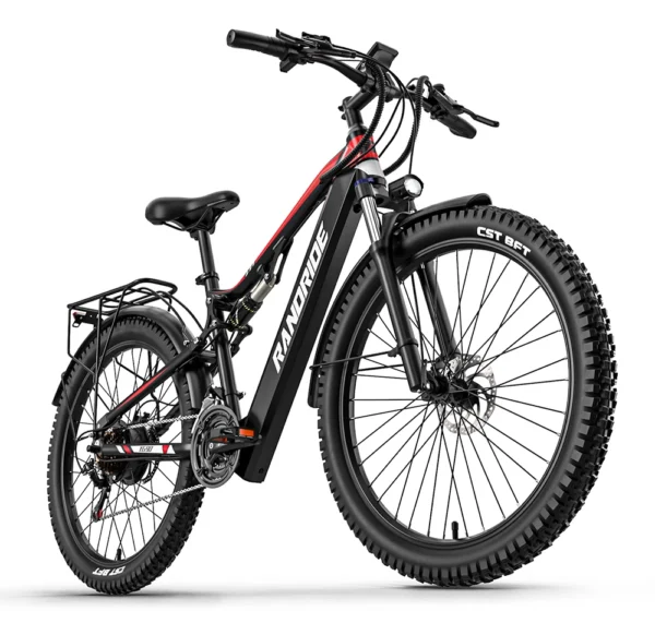 RANDRIDE YG90B Electric Bicycle 48V17Ah Battery 45km/h 27-speed 27.5“ CST Tire 1000W Powerful Motor E-bike Adult Electric Bike