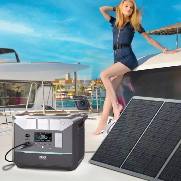 DaranEner NEO1500Pro Portable Solar Power Station Battery Solar Generator 1800W AC Output Solar Generator Charging Stations - Image 4