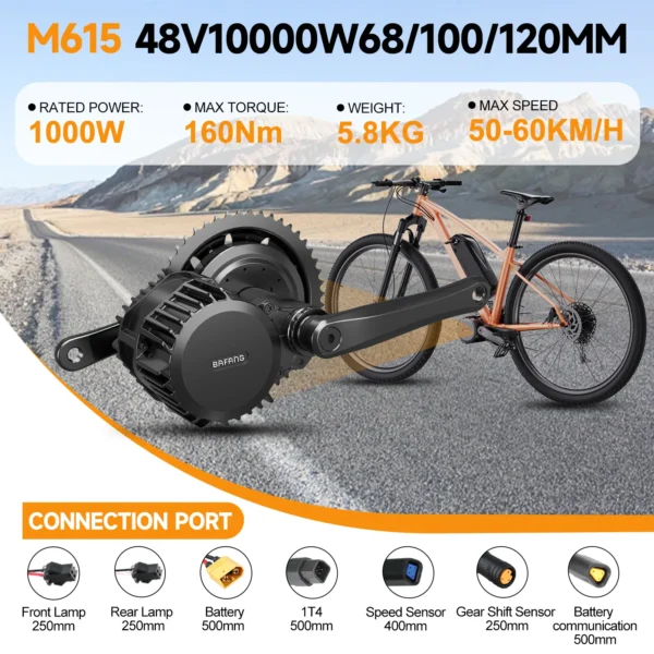 [3 Day Delivery ] Bafang BBSHD 1000W M615 Motor Kit with Battery 20Ah Mid Drive 52V 48V Electric Bicycle Engine Kits For Ebike - Image 3