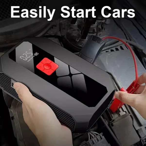 GKFLY 4 in 1 Car Jump Starter Power Bank Portable Air Compressor Inflator Pump Power Station 1200A Battery Starter Auto Booster - Image 2