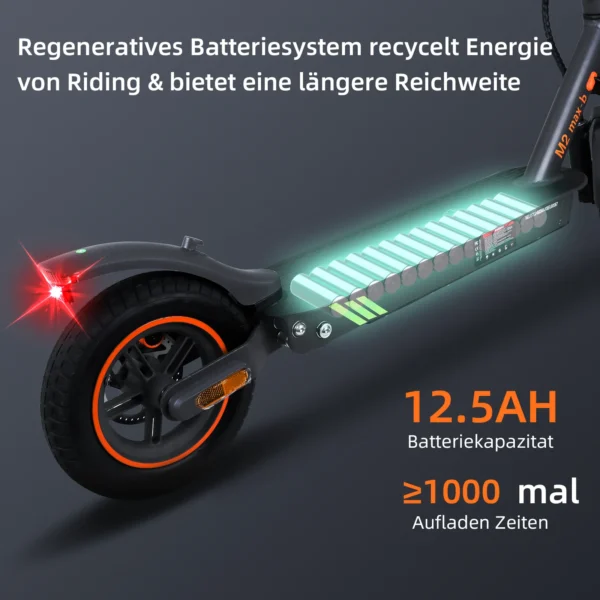 HONEYWHALE M2 Max-B Electric Scooter With Seat 350W Motor 32Km Max Range 32Km/H Max Speed Foldable Escooter Adult 12.5Ah Battery - Image 5