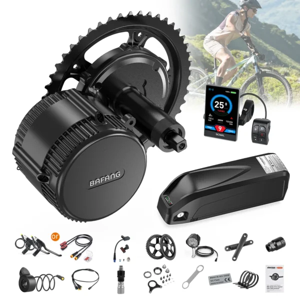 BAFANG 36V 250W 350W 500W Motor BBS01B BBS01 Mid Drive Motor Electric Bike Ebike Conversion Kit 13Ah 24Ah Hailong Battery Kits