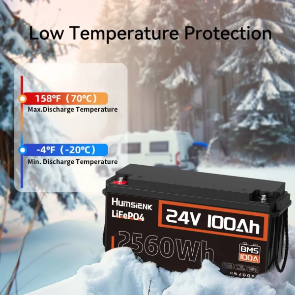 Humsienk 100Ah 24V LiFePO4 Battery – Bild 5