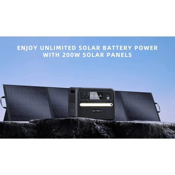 TALLPOWER TP200 200W Portable Foldable Solar Panel Solar Charger 24% Energy Conversion Efficiency solar panel support kit - Image 4