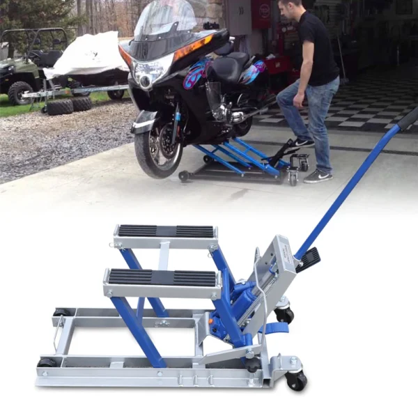Motorcycle Lifting Platform Motorcycle Lift Jack Motorbike Lift Table Hydraulic Repair Platform Frame - Image 3