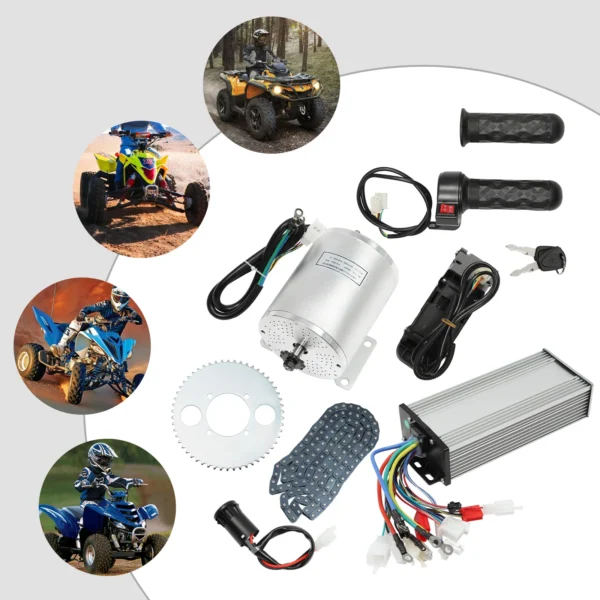48-72V 3000W Brushless Motor Kit with Controller and Throttle for Electric Scooter E Bike Engine Motorcycle DIY Part Conversion - Image 2