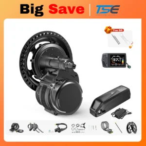【ON SALE】Tongsheng 250W 500W 750W 1000W TSDZ2B TSDZ8 Ebike kit 36V 48V Engine Torque Sensor Mid Motor Ebike Lithium Battery