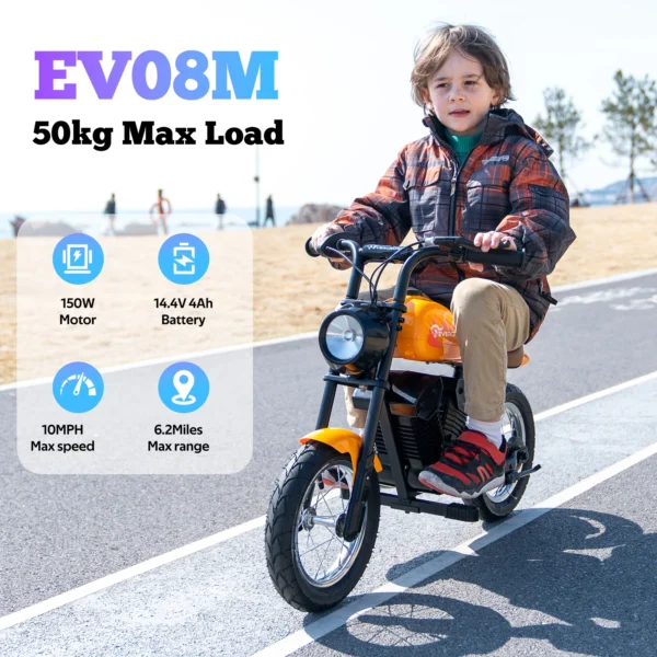 EVERCROSS TECH EV 08M 150W 8/16 km/h 10km 12" Children Electric Motorbike - Image 4