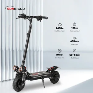 SUNNIGOO X6 X6PRO 2400W 48V 21Ah 60km/h 60-80km 10" Two-wheel Scooter