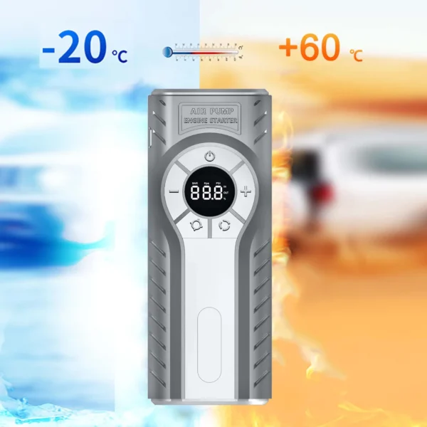 Car Jump Starter Air Pump Power Bank Lighting Portable Air Compressor 22000mAh Cars Battery Starters Starting Auto Tyre Inflator - Image 6