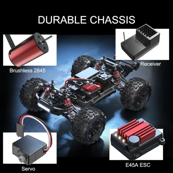 Hyper Go MJX Genuine License 16208 16210 1/16 4WD RC Car 55KM/H Brushless RC Racing Car Remote Control Cars Off-Road Truck Toys - Image 3
