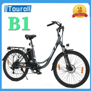 Touroll B1 Electric Bike 25km/h 250W 45Nm Torque 36V 15.6Ah 90km Range 7-Speed Shimano Gear Electric Bicycles