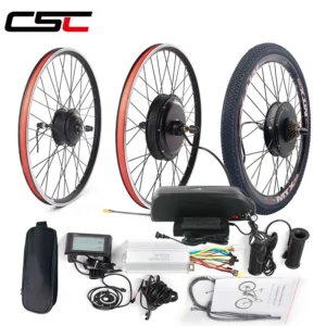 CSC Electric Bike Conversion Kits 36V 250W 350W Front Rear Wheel hub motor 48V 1000W 1500W Electric Bicycle Brushless MTX rim