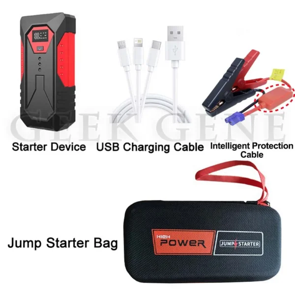 GKFLY 12V Portable Car Jump Starter 18000mAh Auto Battery Booster Charger Car Emergency Booster 800A Power Bank Starting Device - Image 6