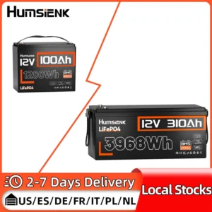 Humsienk 100Ah 12V LiFePO4 Battery