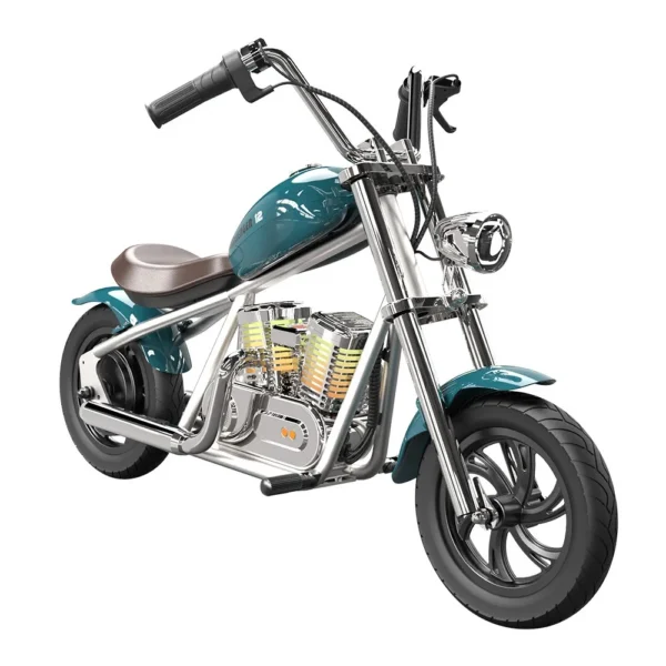 HYPER GOGO Challenger 12 Plus with App Electric Motorcycle for Kids 12inch Pneumatic Tires Bluetooth Speaker Fog16km/h Max Speed - Image 5